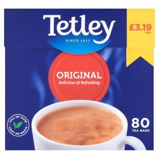 Tetley Original černý čaj 80 ks 250 g PM