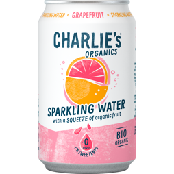 Charlie's Organics sycená pitná voda s grepovou šťávou 330 ml