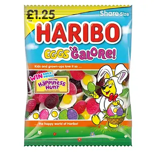 Haribo želatinové bonbony ve tvaru vajíček s ovocnými příchutěmi 160 g