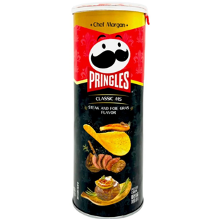 Pringles M5 bramborové chipsy s příchutí hovězího steaku a foie gras 80 g