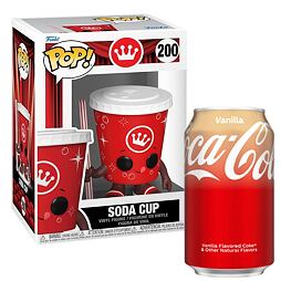 Funko Pop! Foodies N° 200 - Soda Cup + Coca-Cola carbonated drink with vanilla flavor 355 ml