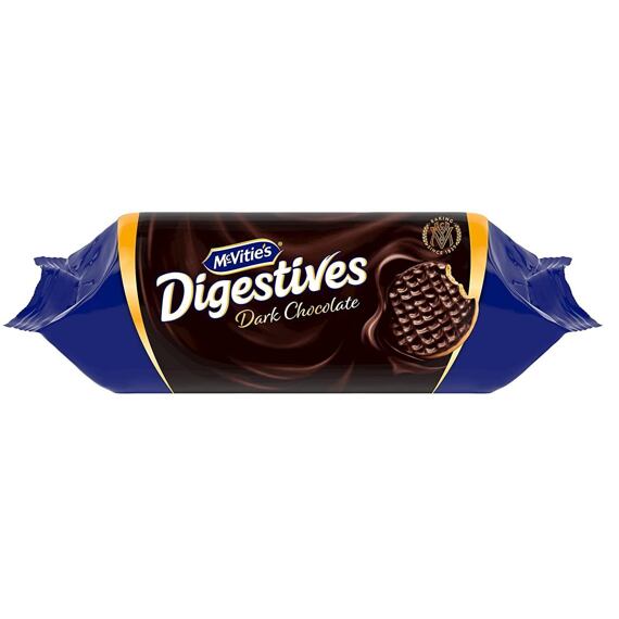 McVitie's Digestives pšeničné máslové sušenky s polevou z hořké čokolády 200 g