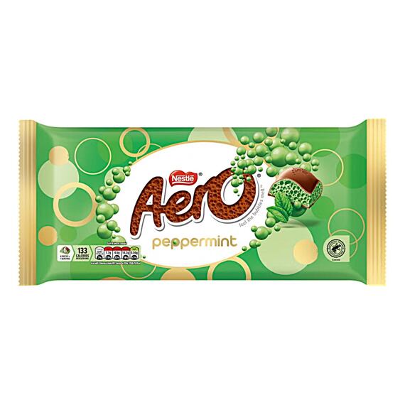 Aero mléčná čokoláda s příchutí máty 295 g