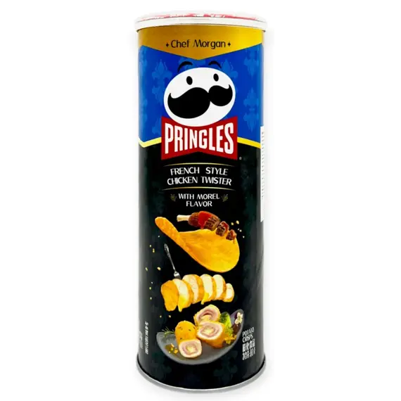 Pringles bramborové chipsy s příchutí kuřecího twisteru a smržů 80 g