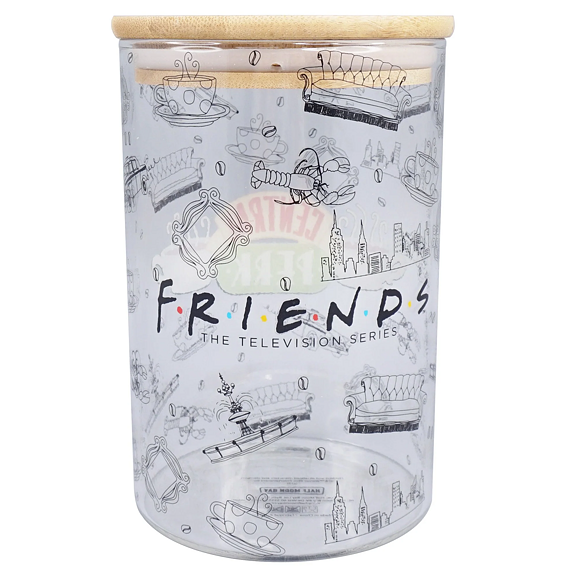 FRIENDS  skleněná dóza na sušenky 950 ml