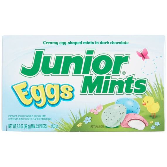 Junior Mints vajíčka z hořké čokolády s mátovou náplní 99 g