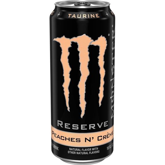 Monster Reserve Peach N' Creme energetický nápoj s příchutí broskve a krému 473 ml