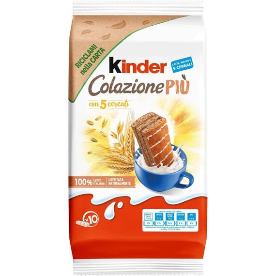 Kinder Colazione cereální měkký dezert s mléčným a kakaovým krémem 290 g